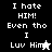 Pixelated text and star icons on black, white, and gray backgrounds with visible animation changes between frames.