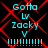Cyan text and symbols on black background with red overlay, showing repeated phrases and punctuation in pixelated style