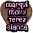Two heart-shaped icons with brown textured backgrounds display pixelated pink text on black rectangular overlays.