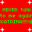 Red background with green pixelated text repeating 'NEVER talk NEVER talk to me again to me again KATRINA!!!:GKATRINA!!!:G' and white starbursts scattered throughout.