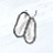 Two overlapping, stylized white shapes with dark gray outlines on a light blue background, resembling abstracted animal forms or simplified objects.