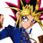 A pixelated animated buddy icon featuring a Yu-Gi-Oh! character on the left and green text reading 'OriginalIcons.com' on a dark green background on the right, displayed as a 2-frame contact sheet with white and gray transparency backgrounds.