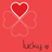 Red background with four heart-shaped icons arranged in a , each featuring a central red heart and surrounding lighter hearts
