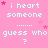 Pixelated pink background with repeated text and star symbols in light blue and pink.
