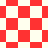 Red and white checkered pattern with diamond-shaped sections transitioning from square to rotated