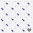 A static image with a white background of small purple shapes and a red background with pixelated text reading "the way to a girl's heart is ...".