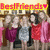 Pixelated image of five people standing together under a banner reading 'Best Friends' in pink and yellow text.