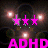 Animated icon with pink stars and text over a dark background with glowing orbs.