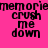 Pixelated text on a bright pink background with yellow rectangular overlays, displaying repeated phrases in black block letters.