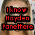 Four- with text overlays: top-left red text on a person with light hair, top-right cyan text on a person in a cowboy hat, bottom-left green text on a person with long hair, bottom-right empty gray