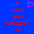 Blue background with red pixelated text reading "I LOVE YOU KYLEIGH <3" and a pink heart symbol above the text.