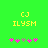 Green background with yellow text 'CJ' above 'ILYSM', and five pink/purple puzzle pieces below, two versions showing animation change in piece positions.