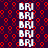 A static image with repeating white 'BRJ' text on a dark purple background patterned with red circular shapes.