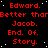 Red text on black background with white dots, repeating names and phrases in a pattern