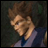 A 48x48 pixel buddy icon featuring a side-profile anime character with brown hair and blue clothing on the left, paired with "Anime IM" text in white pixelated font on black background on the right.
