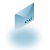 A blue envelope icon with a folded corner and small text on its face, displayed in a with multiple identical copies and a gray area in the bottom right