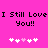 Pixelated text on bright pink background with two of heart symbols below