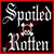 A static pixel art icon with a red border, black background, and white text reading "Spoiled Rotten" alongside a blood-splatter graphic.
