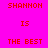 A static image with a bright pink background displaying red text and blue rectangular blocks arranged in a pattern