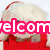 Four pixelated images arranged in a , each with overlaid text and distinct subjects: a dog, a cat, and a person in a red swimsuit, with text reading 'welcome', 'to', 'my', 'page' in colored blocks