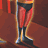 A 48x48 pixel animated contact sheet showing three frames of Mr. Incredible from The Incredibles, with visible red and black costume details across sampled frames.
