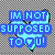 Six distinct pixel-art text arranged in a , each with unique background colors and text phrases in blue or black lettering
