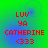 Red pixelated text on a green-to-blue gradient background with subtle circular patterns.