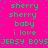 A static digital image with bright pink background and green text repeating 'sherry', 'baby', 'i love', and 'JERSY BOYS' in pixelated font.
