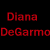 Red text reads 'Diana DeGarmo is my' above a blue oval American Idol logo and a red background photo of a smiling woman with long brown hair.