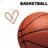 A basketball icon with a heart outline and green text reading 'THEA #21' appearing in the second frame.