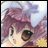 A pixelated anime-style character with purple hair and large brown eyes appears on the left side of a contact sheet, while the right side displays stylized text reading "Anime IM" above smaller text that may be "COM" or similar.