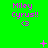 Green background with repeated pink text 'Miley Cyrus!' and a pink circular icon, featuring scattered pink plus and X symbols that change position across frames.