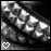 A black-and-white animated icon shows a hand holding multiple glowing triangular shapes with a heart symbol at the bottom left.