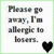 Pixelated text and heart icon on white background with green border, pink text on black blocks to right.