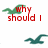 Pixelated green bird silhouette with red text reading 'why should I waist my time on this junk' across four
