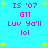 Pixelated cyan background with yellow stars and pink text reading IS '07 G11 Luv Ya'll lol repeated in two