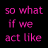 A black background displays repeated text phrases in pink and white, with some words changing color or position across frames.