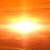 A split-frame contact sheet showing a sunset scene on the left and green text logo on the right against dark background.