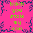 A static pixel art image with a bright pink background, dark blue jagged border, and repeated green text reading "bish you stole my icon" in four quadrants.