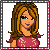 A 5x5 contact sheet of pixel art frames showing a cartoon woman with long brown hair in a pink dress, paired with text variations reading "I'm not a bitch" and "I'm THE bitch" across multiple frames.