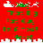 Red background with green text reading 'omg That Big Fat Guy Is Almost Here!' and white pixelated icons above the text, showing animation changes in the bottom border.