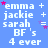 Blue background with repeated white text and pink stars, showing animation of star positions changing across frames.