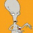 Six distinct cartoon characters from Family Guy in a 3x2 contact sheet with orange background, each character displayed as a static frame without visible animation changes.