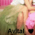 Pixelated image of a person in pink clothing with green background and black text reading 'Aval' at bottom.