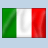 Static image of a rectangular flag with vertical green, white, and red stripes on light blue background.