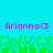 Pixelated text 'Arianna<3' in bright pink on cyan background with green pixelated grass-like shapes at bottom.