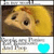 Pixelated image of a cartoon hamster with light brown fur, dark eyes, and small ears against a dark background.