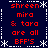 A static pixel art image with red text on a dark blue background, framed by white dotted lines and snowflake symbols.