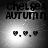Four- of grayscale buddy icons with 'chelsea AUTUMN' text and three heart symbols, each showing a different light source position