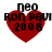 Four red heart-shaped icons with black text 'neo', 'Ron Paul', and '2008' displayed in a on white background